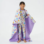 Bam & Stitch Sparkle & Reign Bamboo Kids Blanket | Princess Bow Quilt - 