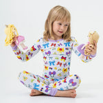 Bam & Stitch Sparkle & Reign Long Sleeve Pajamas - 