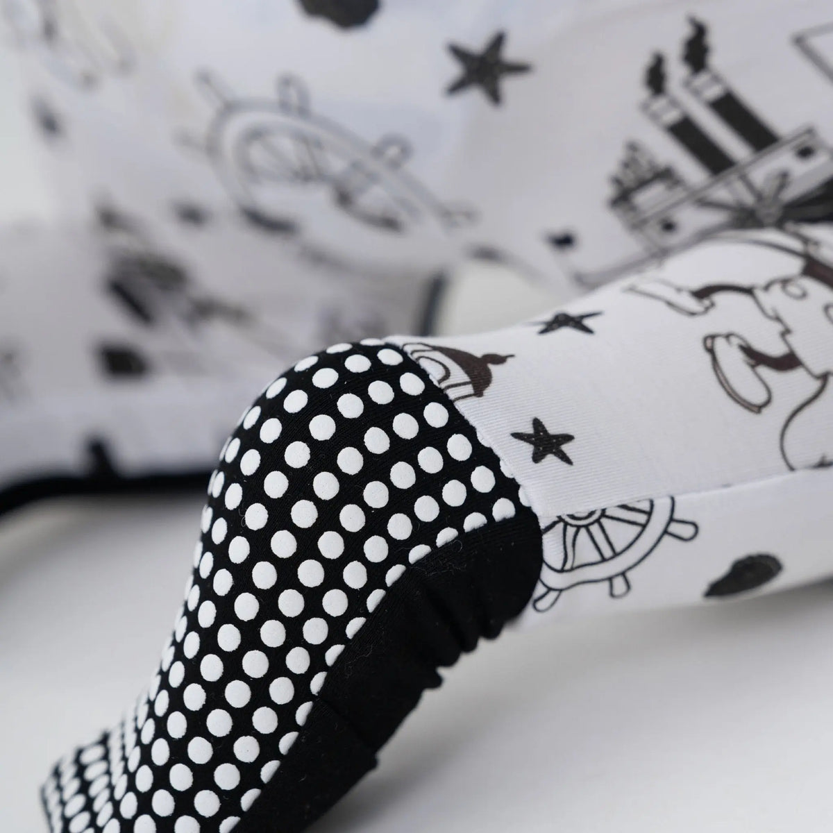 Bam & Stitch Steamboat Willie Bamboo Convertible Romper | Vintage Disney Sleeper - 