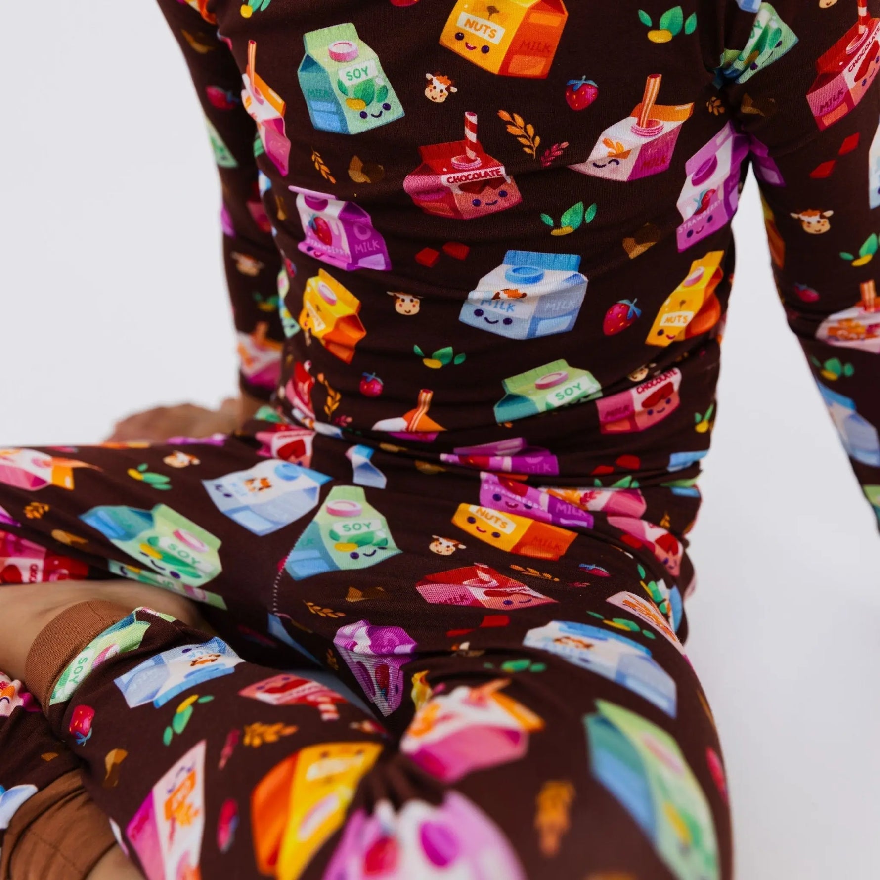 Bam & Stitch All the Milks! Long Sleeve Pajamas - 