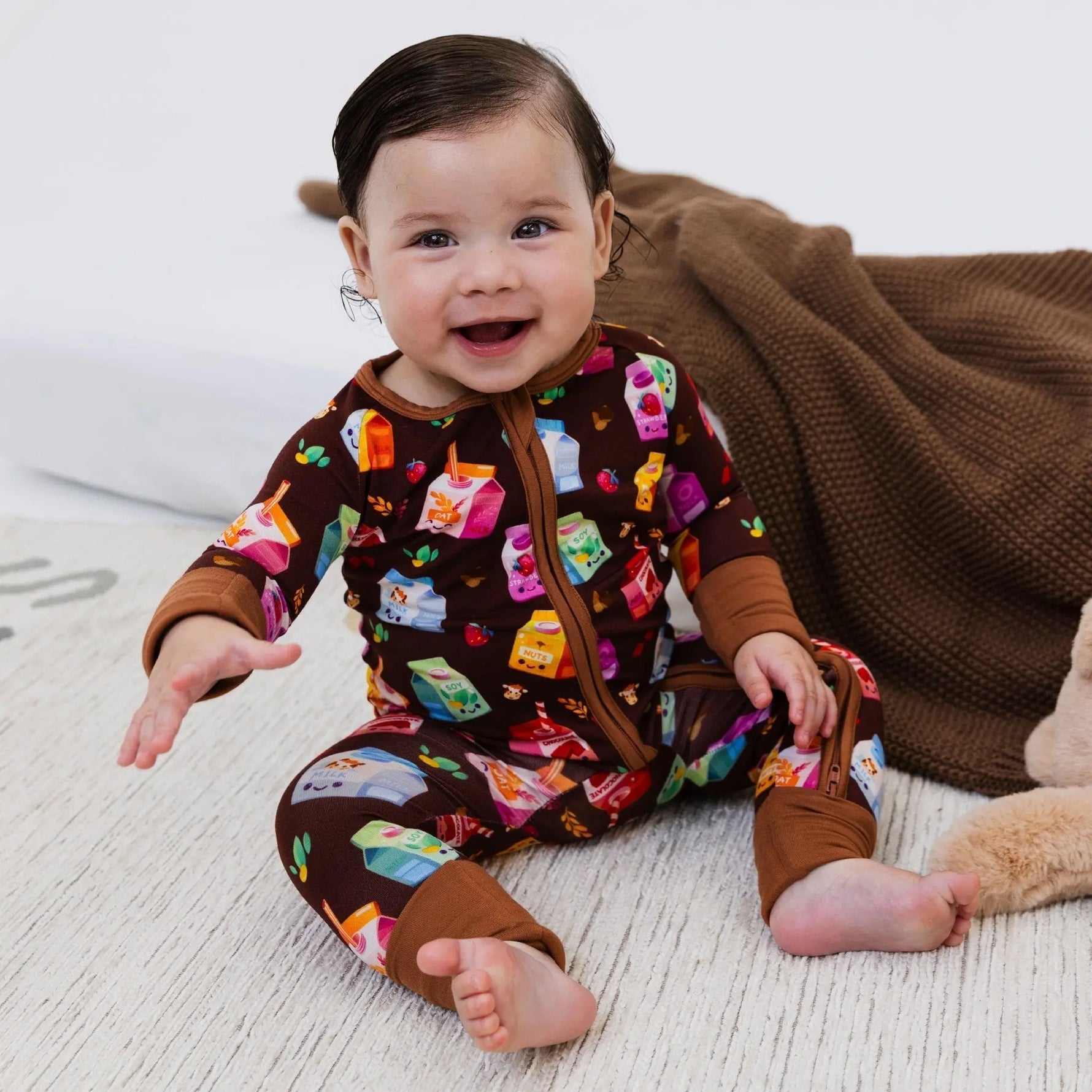 All the Milks! Convertible Romper - Baby & Toddler Clothing, Sleeve, Skin, Child, Textile | Everetts Place