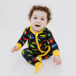 It's Morphing Time! Convertible Romper - Sleeve, Baby & Toddler Clothing, Yellow, Child, Happiness | Everetts Place