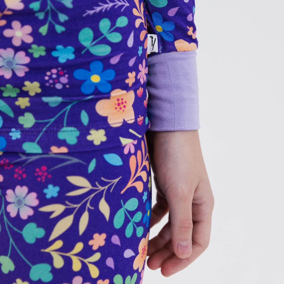 Bam & Stitch Orchid Gardens Long Sleeve Pajamas - 
