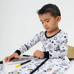 Bam & Stitch Steamboat Willie Bamboo Long Sleeve Pajamas | Vintage Disney Set - 