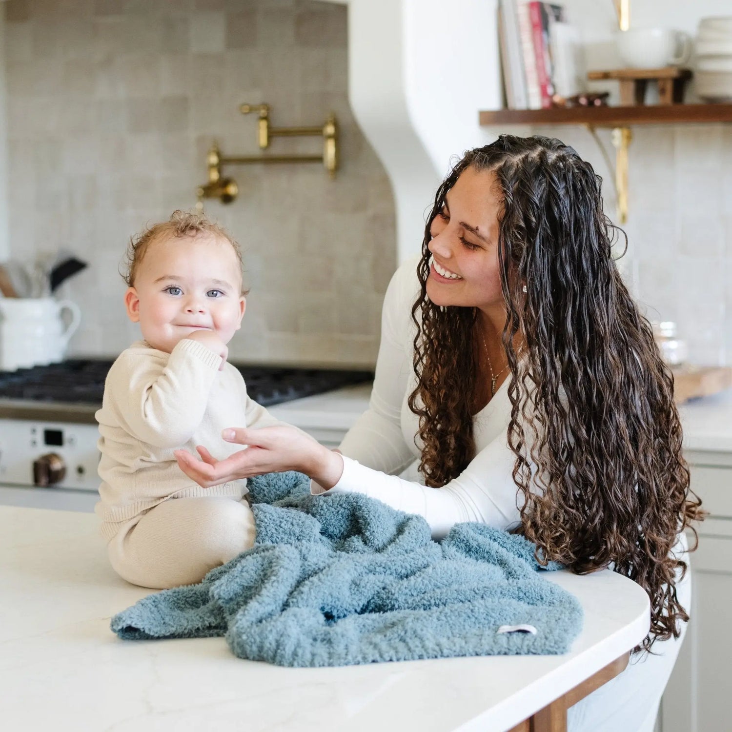 Bamboni Receiving Blankets Soft Breathable Baby Blankets Saranoni Everetts Place Boutique 55.00