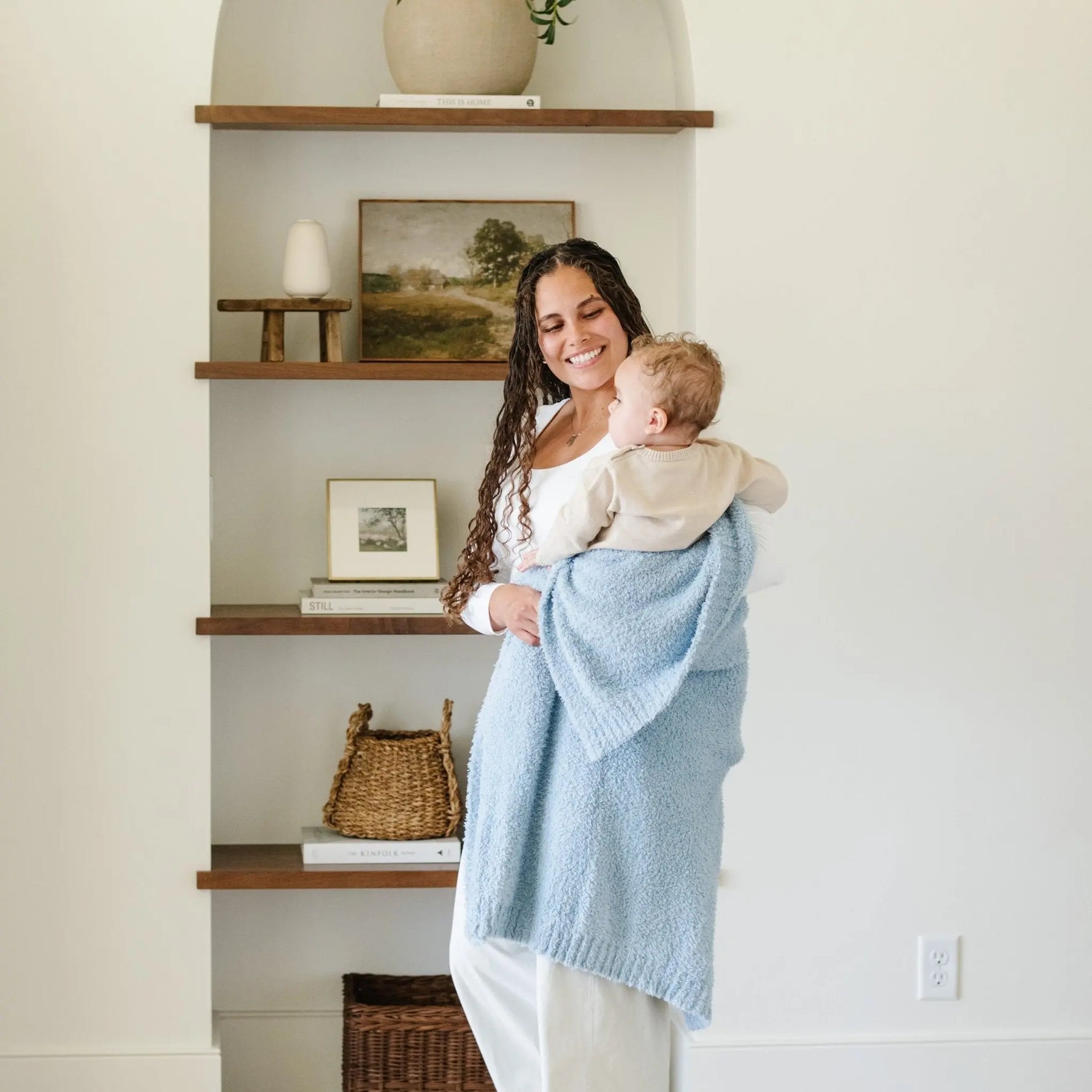 Bamboni Receiving Blankets Soft Breathable Baby Blankets Saranoni Everetts Place Boutique