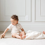 Bamboni Receiving Blankets Soft Breathable Baby Blankets Saranoni Everetts Place Boutique