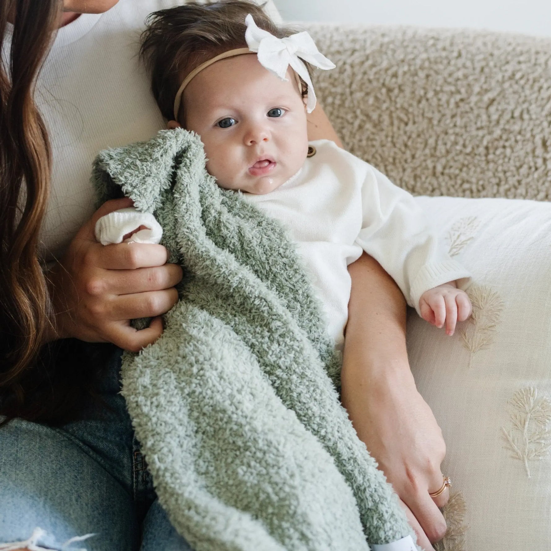 Bamboni Receiving Blankets Soft Breathable Baby Blankets Saranoni Everetts Place Boutique