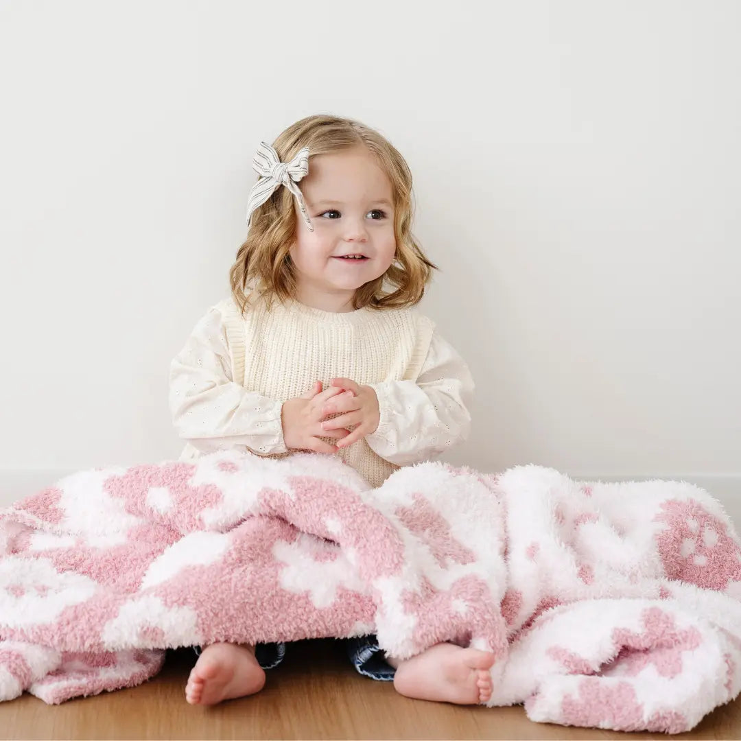 Bamboni Toddler Blanket Double Layer for Cozy Warmth Saranoni Everetts Place Boutique 105.00