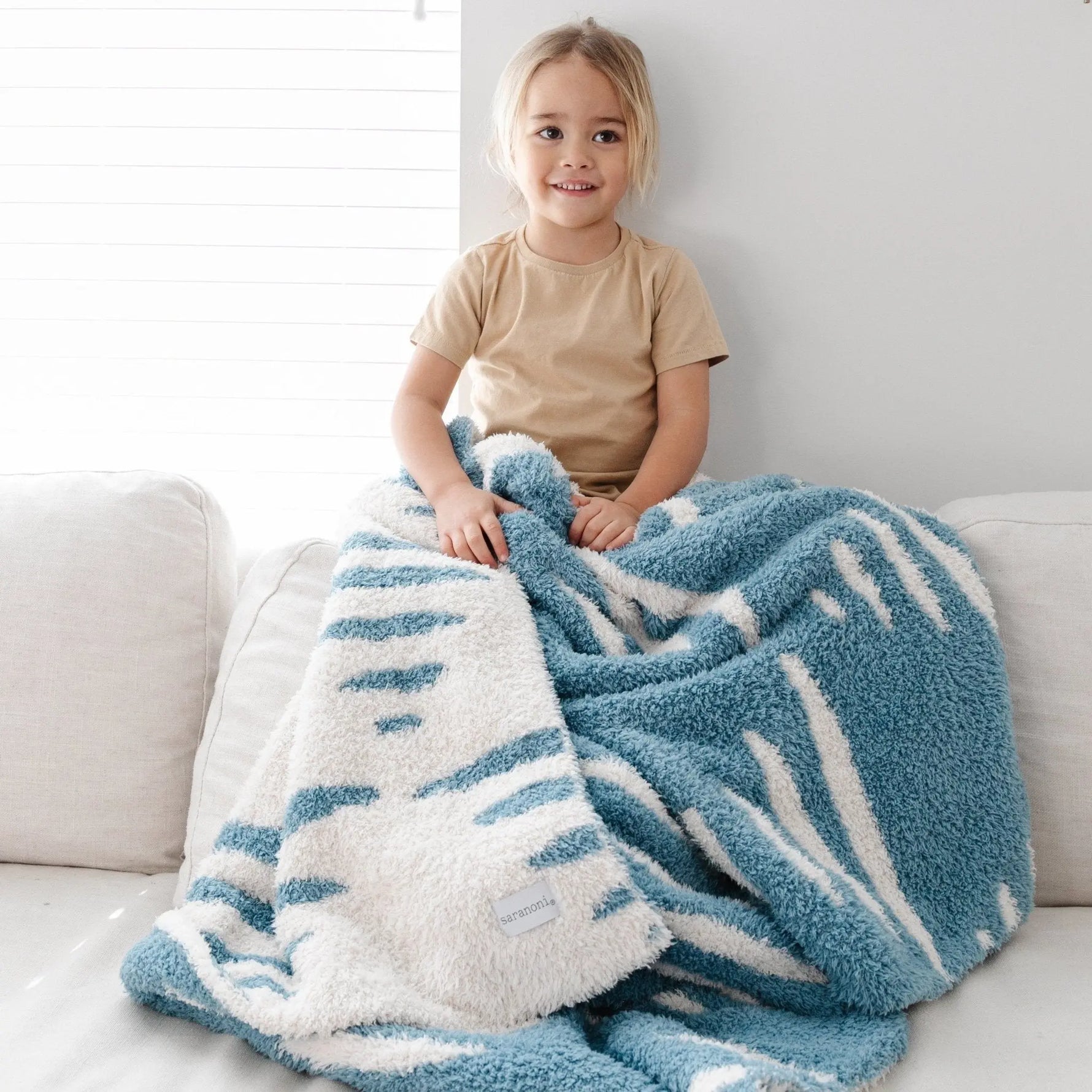 Bamboni Toddler Blanket Double Layer for Cozy Warmth Saranoni Everetts Place Boutique 105.00