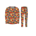 Bamboo Adult Two Piece Pajama Set, Blazing Firefighter Dalmatian Miller & Co. Everetts Place Boutique