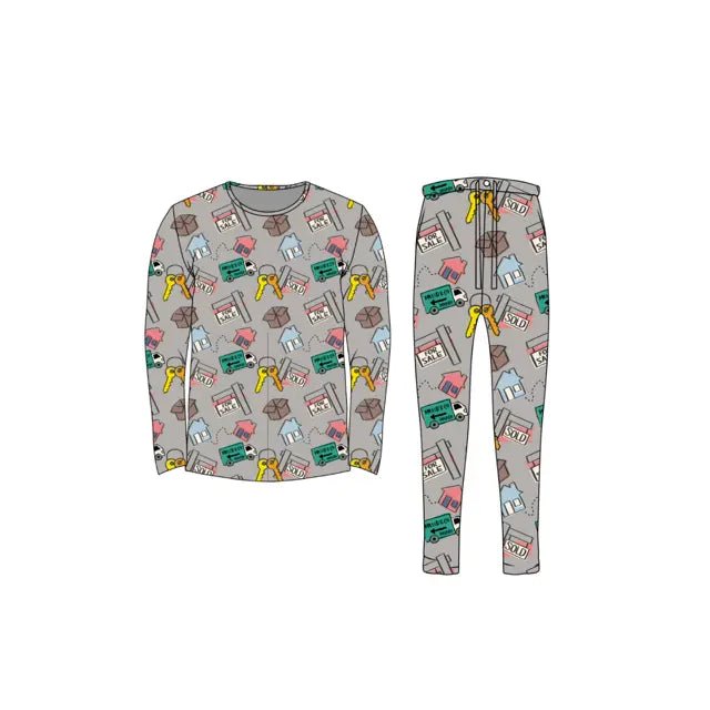 Miller & Co. Bamboo Adult Two Piece Pajama Set, Real Estate - Everetts Place Boutique - 