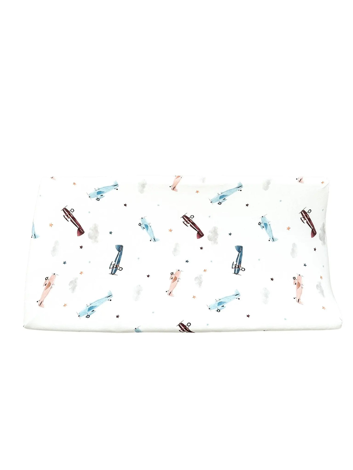 Harp Angel Boutique Sustainable Bamboo Changing Pad Cover with Vintage Airplane Design for Babies - Baby & Toddler > Diapering > Changing Mat & Tray Covers baby essentials