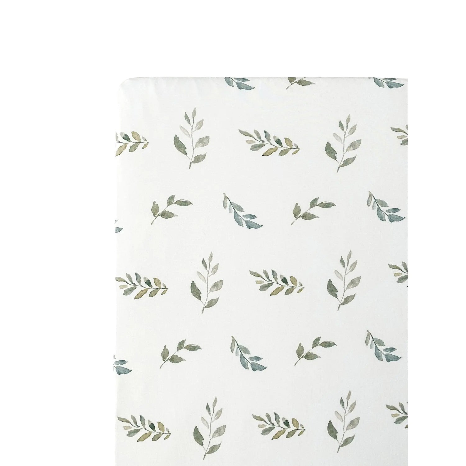 Harp Angel Boutique Premium Bamboo Crib Sheet with Soft Green Leaves for Baby's Nursery - Home & Garden > Linens & Bedding > Bedding > Bed Sheets Crib Sheets