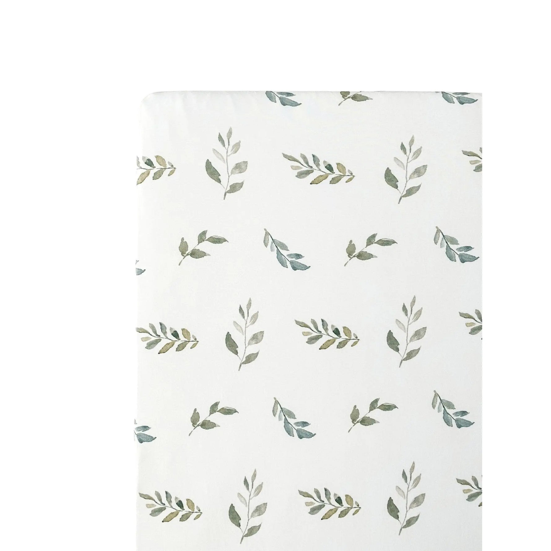 Harp Angel Boutique Premium Bamboo Crib Sheet with Soft Green Leaves for Baby's Nursery - Home & Garden > Linens & Bedding > Bedding > Bed Sheets Crib Sheets