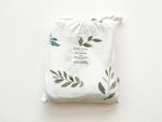 Harp Angel Boutique Premium Bamboo Crib Sheet with Soft Green Leaves for Baby's Nursery - Home & Garden > Linens & Bedding > Bedding > Bed Sheets Crib Sheets