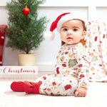 Tesa Babe Bamboo Holiday Baby Zip Romper Noel Christmas One Piece - Apparel & Accessories > Clothing > Baby & Toddler Clothing > Baby One-Pieces Baby Unisex Clothes