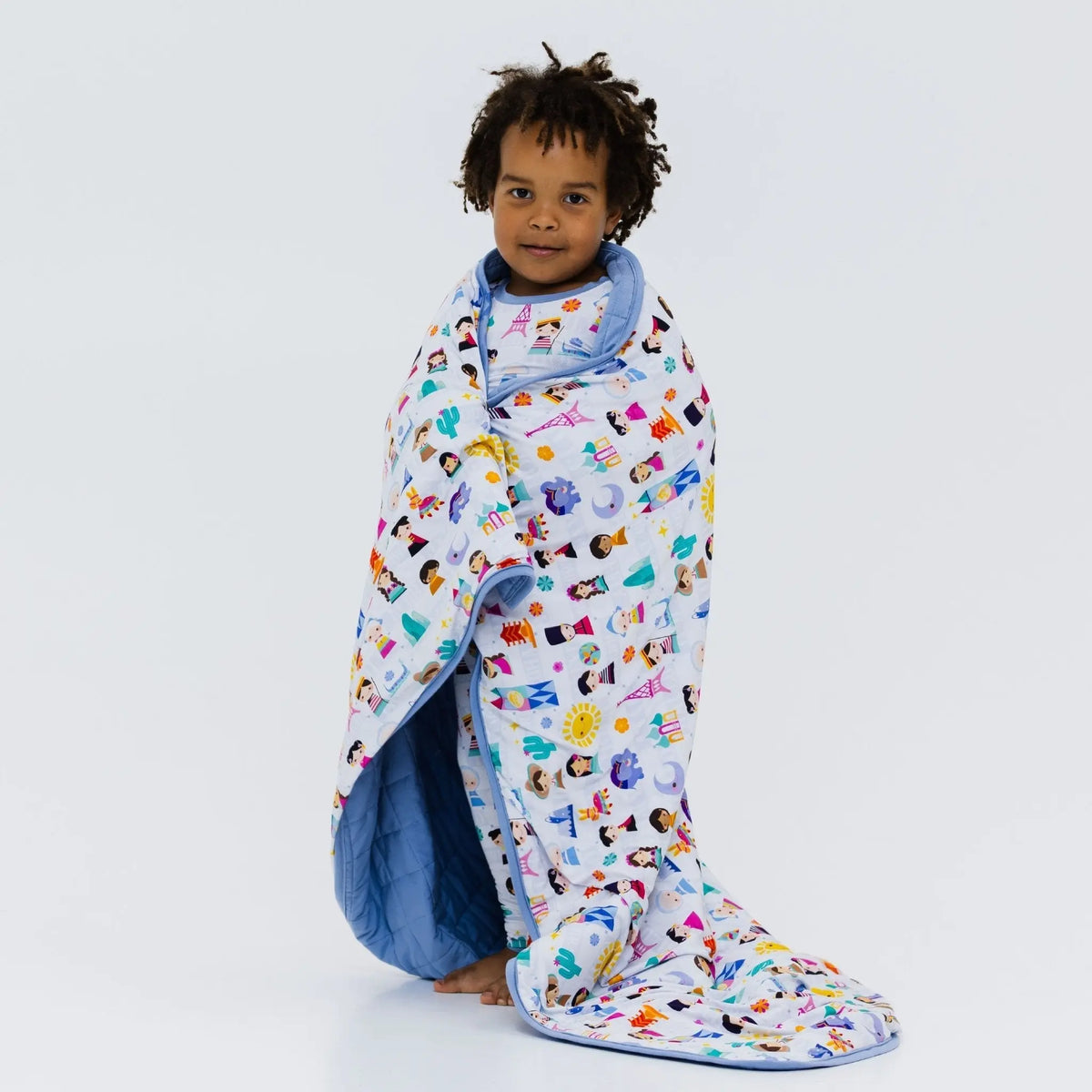 Bam & Stitch Children of the World Kids Blanket - 