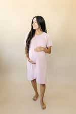 Little Joy Co. Bamboo Labor And Delivery Gown For Nursing And Skin To Skin - Apparel & Accessories > Clothing > Maternity Clothing > Maternity Dresses