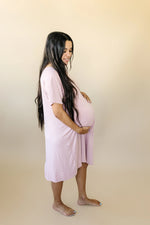 Little Joy Co. Bamboo Labor And Delivery Gown For Nursing And Skin To Skin - Apparel & Accessories > Clothing > Maternity Clothing > Maternity Dresses