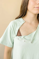 Little Joy Co. Bamboo Labor And Delivery Gown For Nursing And Skin To Skin - Apparel & Accessories > Clothing > Maternity Clothing > Maternity Dresses