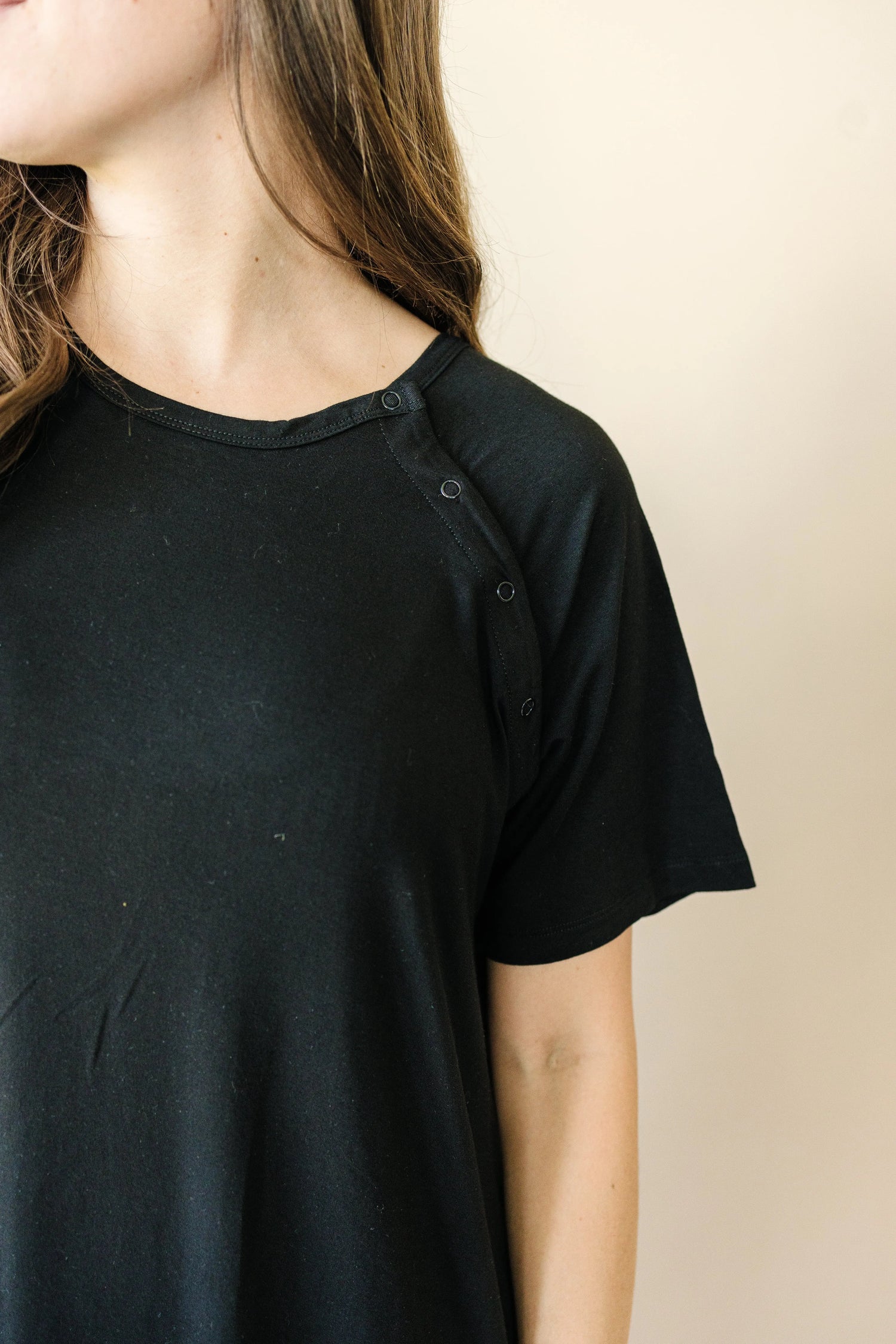 Little Joy Co. Bamboo Labor And Delivery Gown For Nursing And Skin To Skin - Apparel & Accessories > Clothing > Maternity Clothing > Maternity Dresses