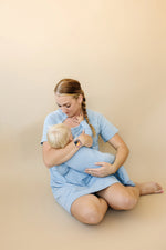 Little Joy Co. Bamboo Labor And Delivery Gown For Nursing And Skin To Skin - Apparel & Accessories > Clothing > Maternity Clothing > Maternity Dresses