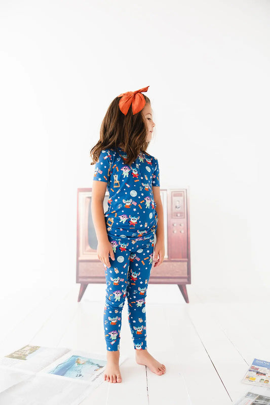 Bamboo Pajama Set For Kids 18 To 24 Months To 4T 5T Cozy Charlie Lou Baby Everetts Place: Online Boutique