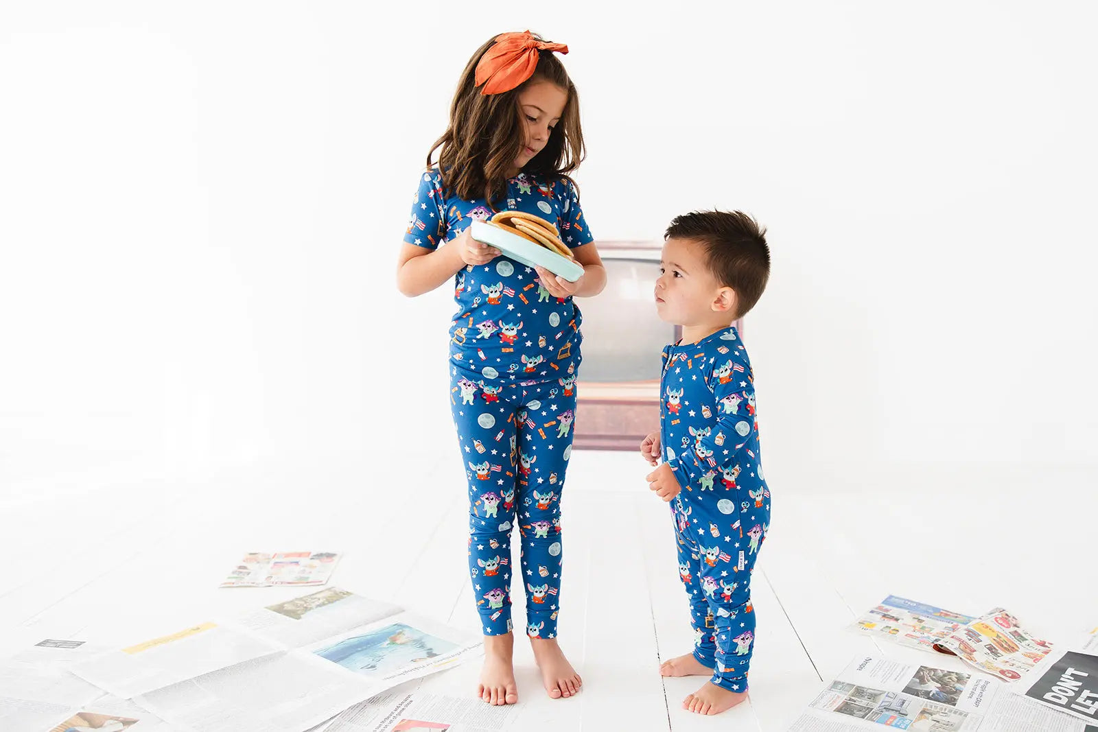 Charlie Lou Baby Bamboo Rompee Chip Chilla Baby Romper Convertible Cuffs - Apparel & Accessories > Clothing > Sleepwear & Loungewear > Pajamas romper