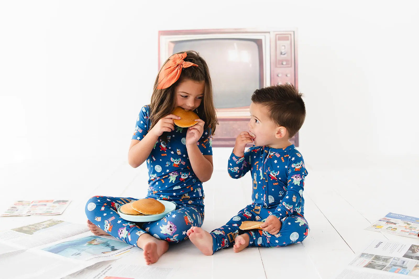Charlie Lou Baby Bamboo Rompee Chip Chilla Baby Romper Convertible Cuffs - Apparel & Accessories > Clothing > Sleepwear & Loungewear > Pajamas romper