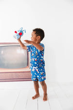 Charlie Lou Baby Bamboo Shortie Set for Babies Chip Chilla Collection - Apparel & Accessories > Clothing > Sleepwear & Loungewear > Pajamas Shirt and Shorts Set