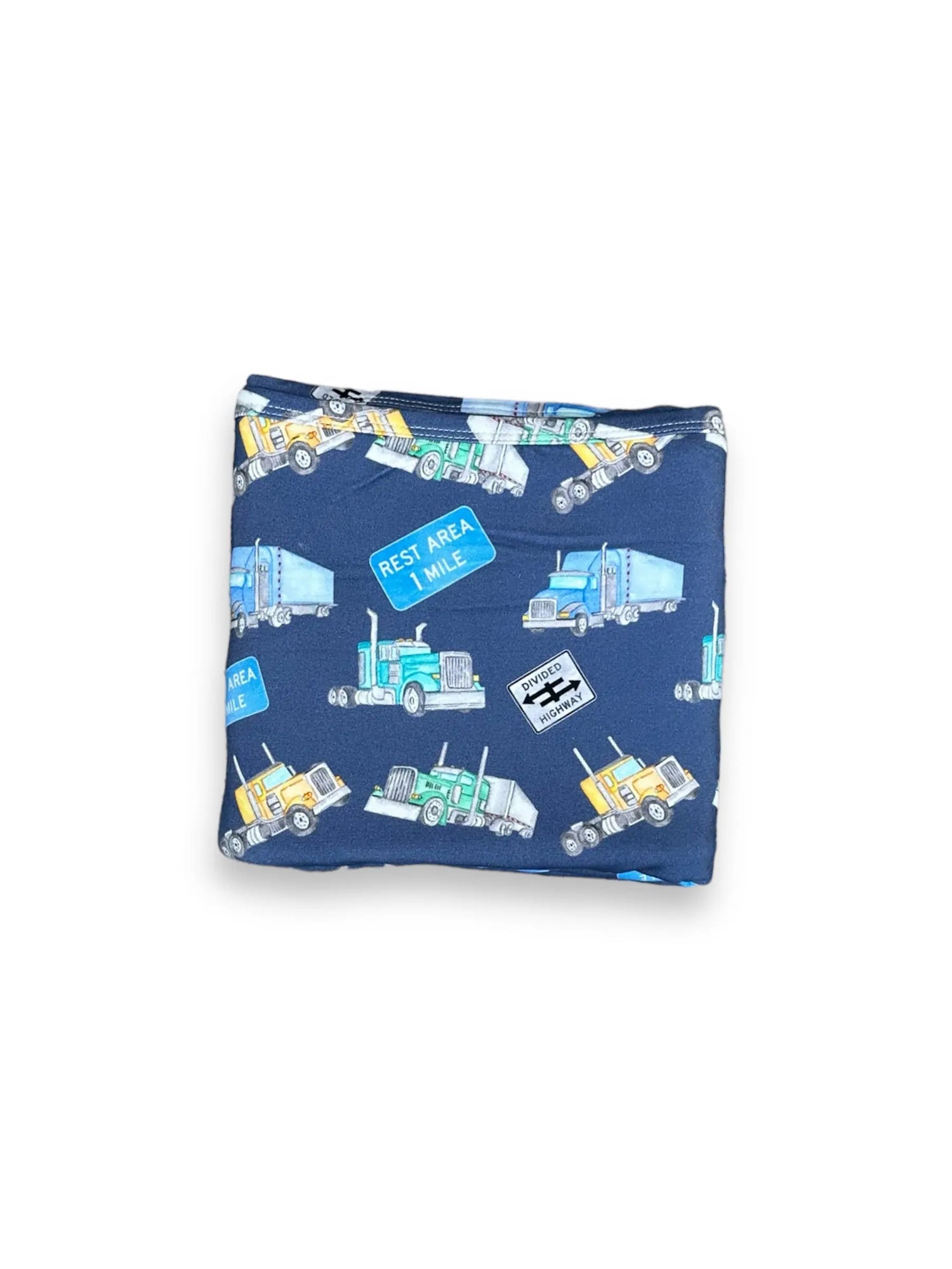 Bamboo Spandex Swaddle,  Semi Trucks Miller & Co. Everetts Place Boutique