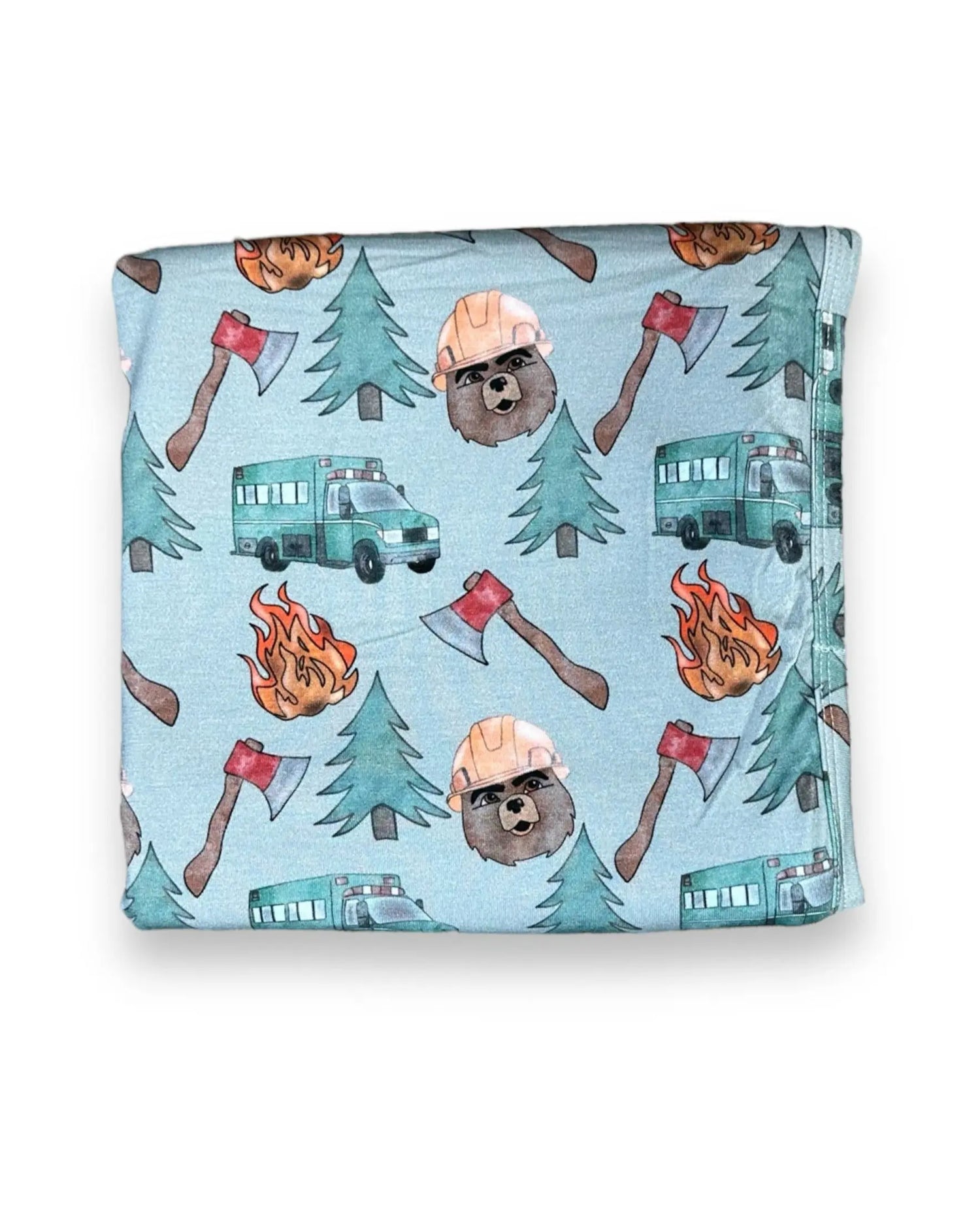 Bamboo Spandex Swaddle, Wildland Firefighter Miller & Co. Everetts Place Boutique