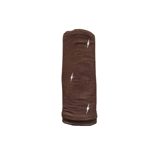 Bamboo Stretch Swaddle - Brown Lightning Harp Angel Boutique