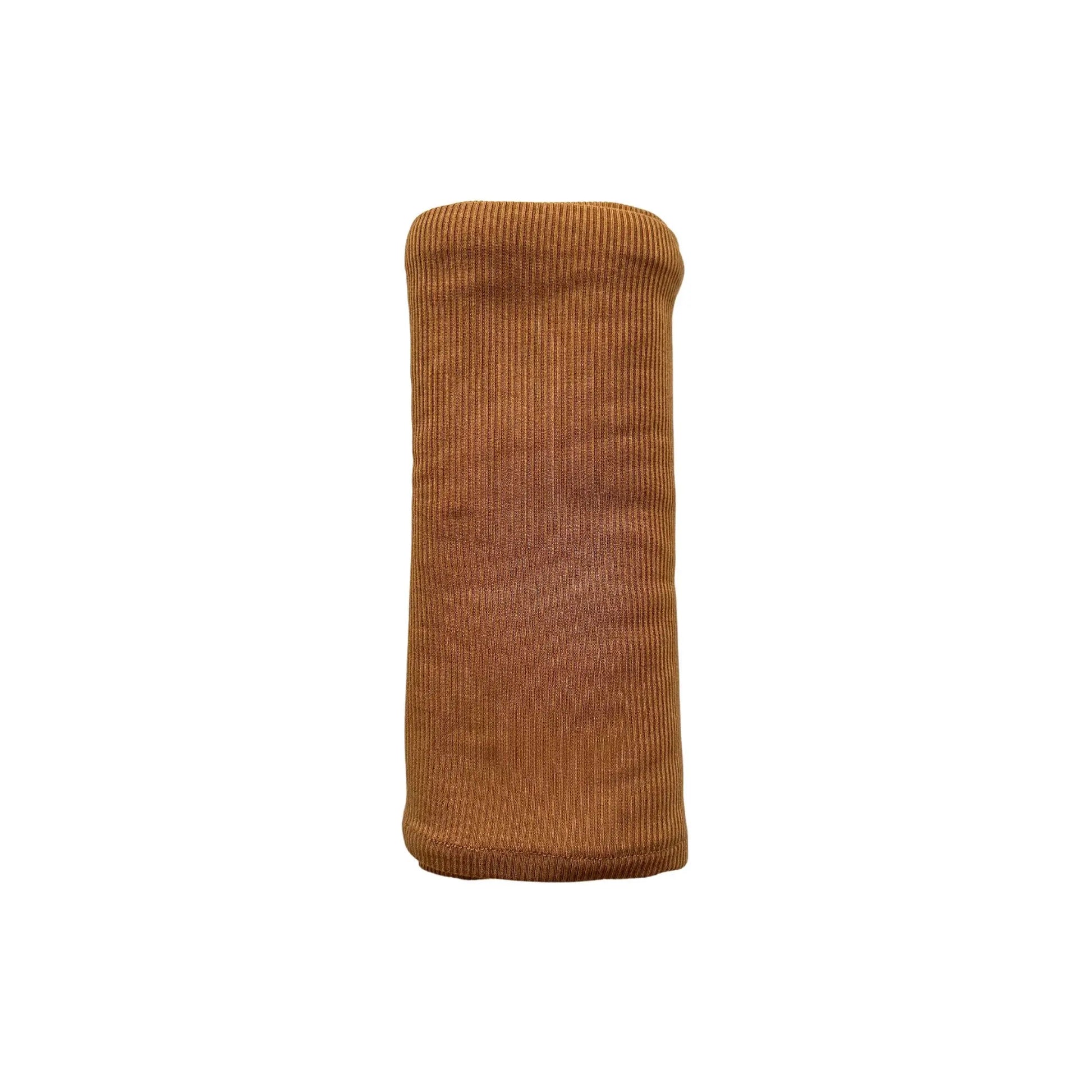 Bamboo Stretch Swaddle - Caramel Ribbed Harp Angel Boutique