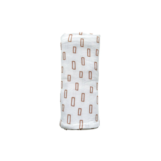 Bamboo Stretch Swaddle - Neutral Rectangle Harp Angel Boutique