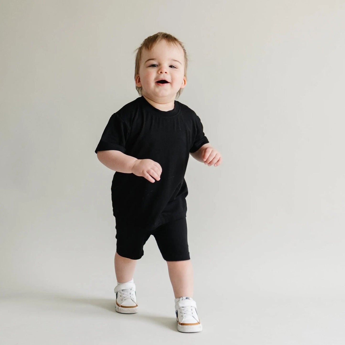 Little Joy Co. Bamboo Tee and Bike Shorts Set Sold Separates for Mix - Apparel & Accessories > Clothing > Baby & Toddler Clothing > Baby & Toddler Outfits