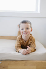 Little Joy Co. Lux Bamboo Terry Crewneck Sweatshirt With Stretch Comfort - Apparel & Accessories > Clothing > Baby & Toddler Clothing > Baby & Toddler Tops > Sweatshirts