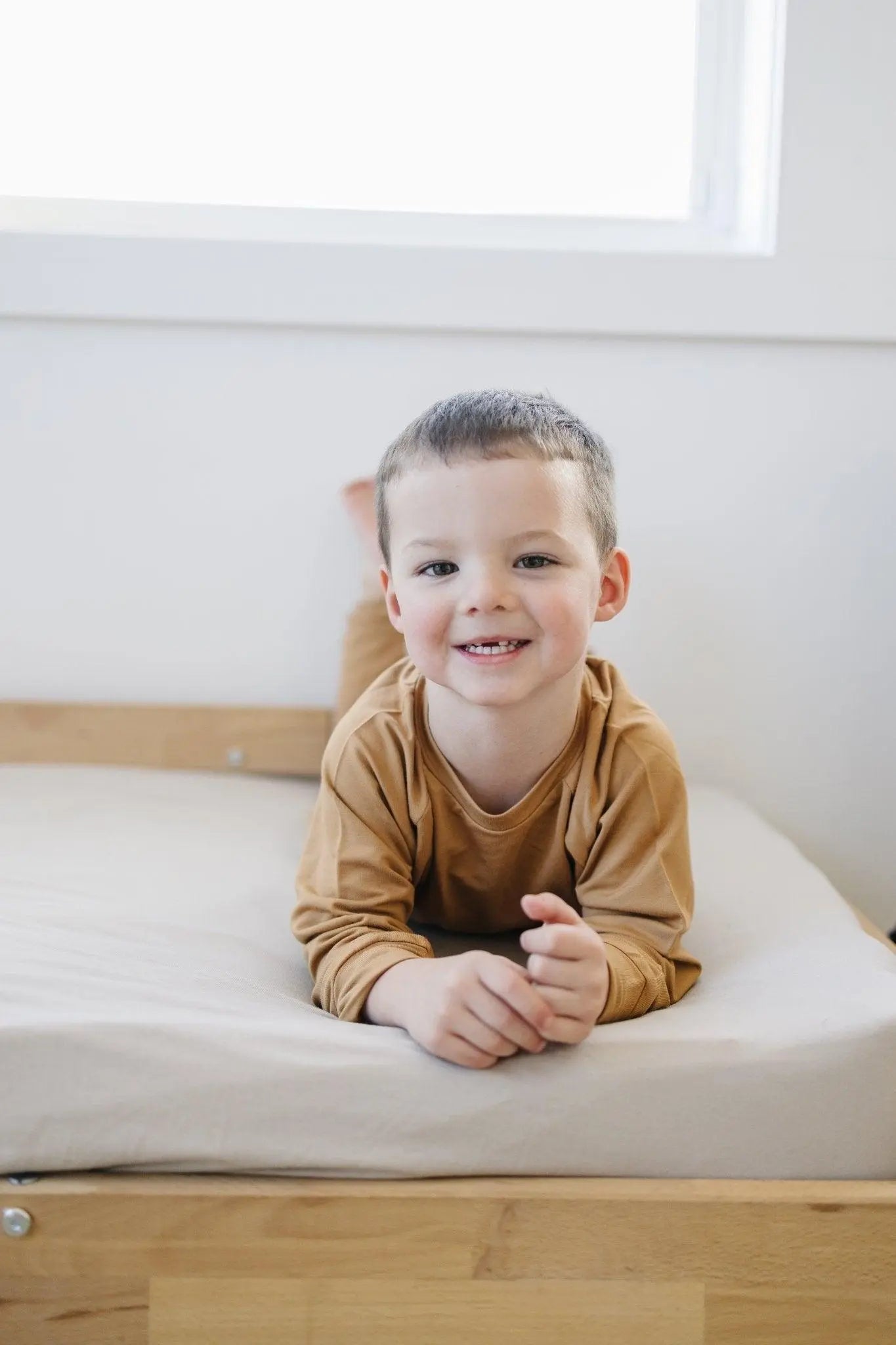 Little Joy Co. Lux Bamboo Terry Crewneck Sweatshirt With Stretch Comfort - Apparel & Accessories > Clothing > Baby & Toddler Clothing > Baby & Toddler Tops > Sweatshirts