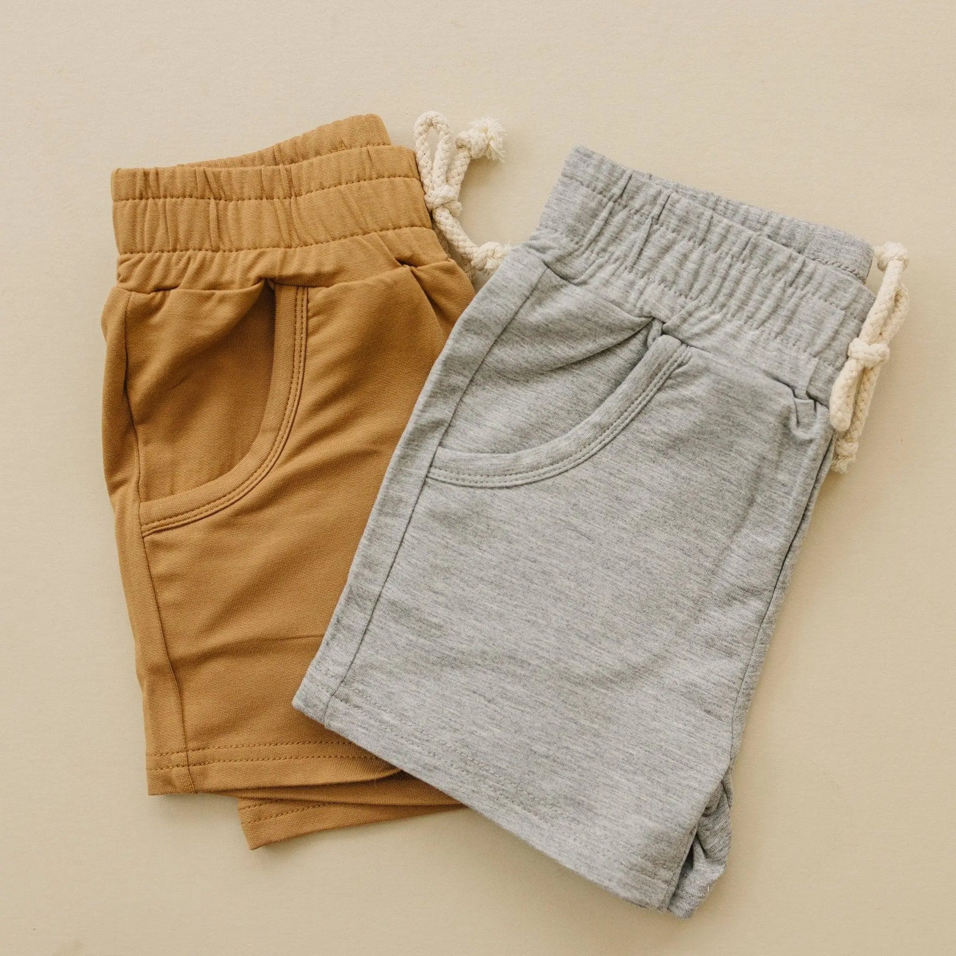 Little Joy Co. Bamboo Terry Drawstring Shorts for All Day Comfort Fit - Apparel & Accessories > Clothing > Baby & Toddler Clothing > Baby & Toddler Bottoms