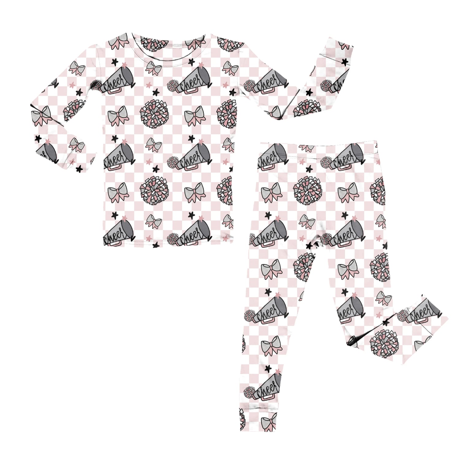 Bamboo Two Piece Pajama Set, Cheerleader Miller & Co. Everetts Place Boutique
