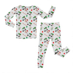 Bamboo Two Piece Pajama Set, Christmas EMS Miller & Co. Everetts Place Boutique