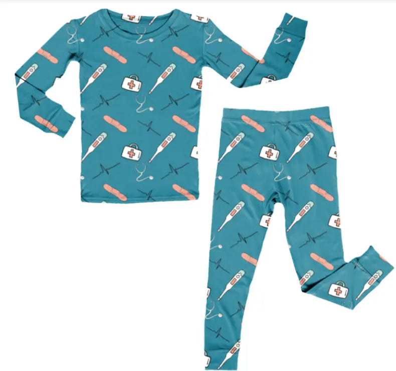 Bamboo Two Piece Pajama Set, Healthcare Miller & Co. Everetts Place Boutique