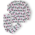 Bamboo Two Piece Pajama Set, Pink Police Miller & Co. Everetts Place Boutique