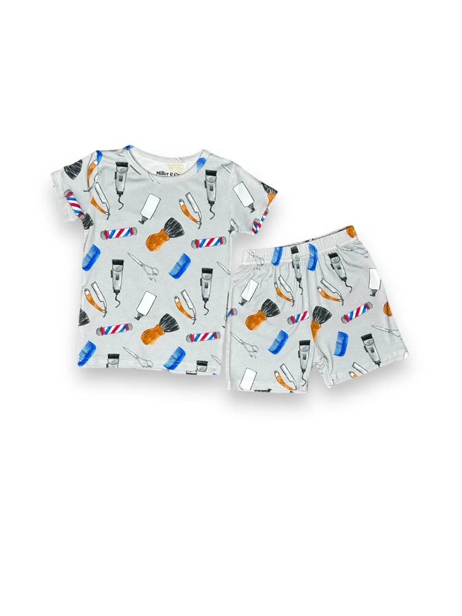 Miller & Co. Bamboo Two Piece Short Sleeve & Shorts Pajama Set - Everetts Place Boutique - 
