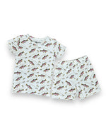 Bamboo Two Piece Short Sleeve & Shorts Pajama Set,  Gone Fishing Miller & Co. Everetts Place Boutique