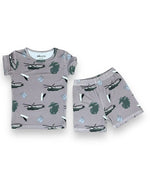 Bamboo Two Piece Short Sleeve & Shorts Pajama Set,  Marines Miller & Co. Everetts Place Boutique