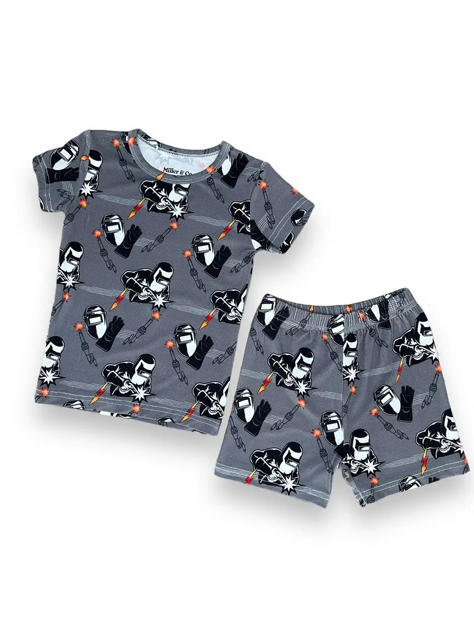 Bamboo Two Piece Short Sleeve & Shorts Pajama Set, Welder Miller & Co. Everetts Place Boutique