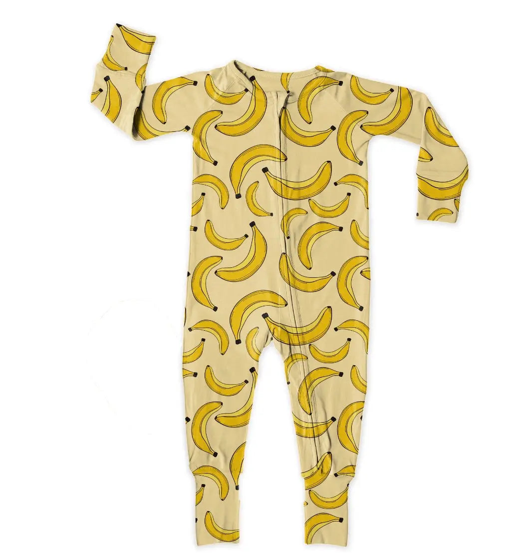 Bamboo Zipper Footie, Bananas Miller & Co. Everetts Place Boutique