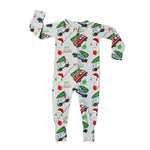 Bamboo Zipper Footie, Christmas 911 Dispatcher Miller & Co. Everetts Place Boutique